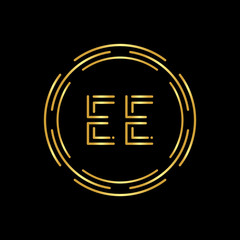 Initial EE Letter Logo With Creative Modern Business Typography Vector Template. Digital Abstract Letter EE Logo Design