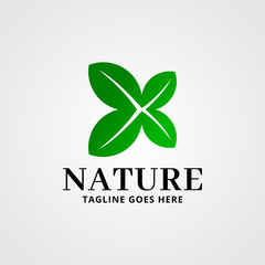 creative nature logo vector template