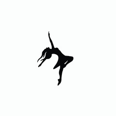 Fototapeta na wymiar ballet dancer silhouette