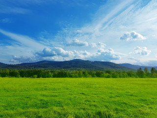 Majestic mountain landscape view natural travel background