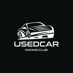 Used car logo vector design. Awesome a used car logo. A used car logotype.
