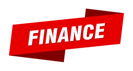finance banner template. finance ribbon label sign