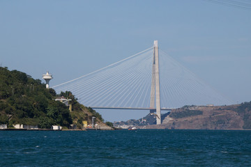 Yavuz Sultan Selim Bridge in Istanbul, Turkey.