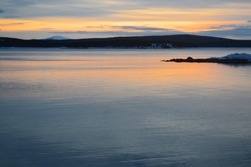 sunset over the sea