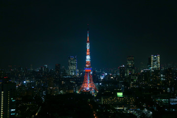 Obraz premium 東京タワーと夜景