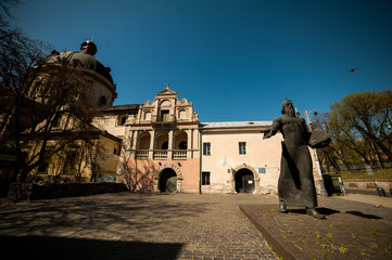 Beautiful old city  in Europe