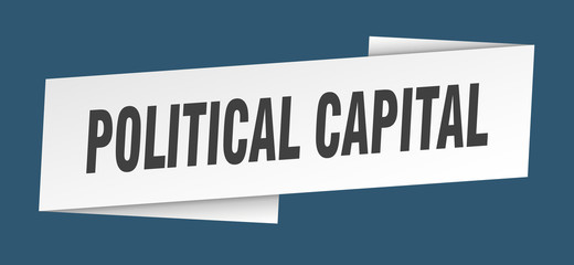 political capital banner template. political capital ribbon label sign