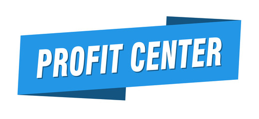 profit center banner template. profit center ribbon label sign