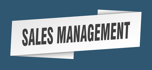 sales management banner template. sales management ribbon label sign