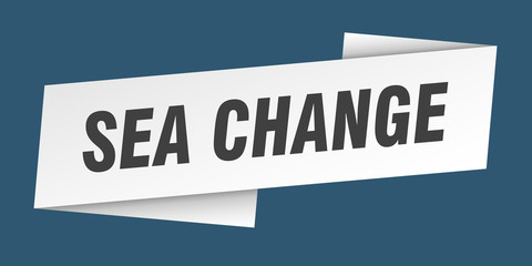 sea change banner template. sea change ribbon label sign