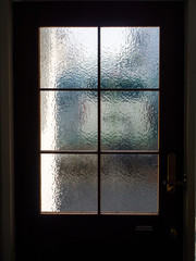 Wooden doors and shadows in the house