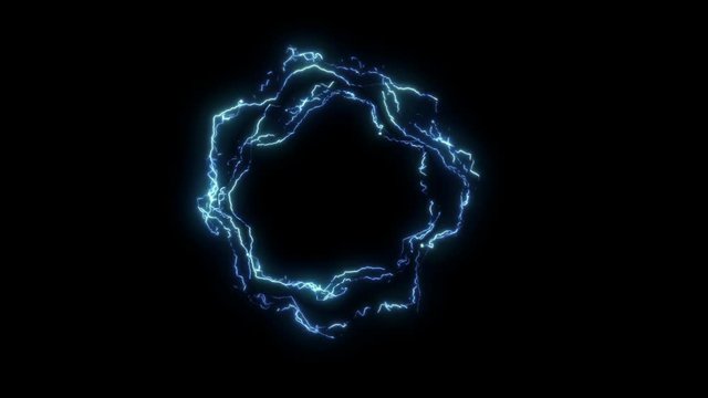 Lightning eletric thunder looping long clip