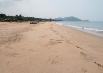 Agonda beach empty during Coronavirus lockdown in Goa India