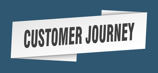 customer journey banner template. customer journey ribbon label sign