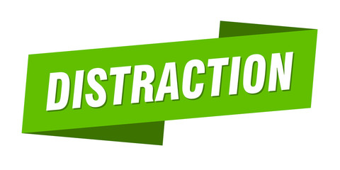 distraction banner template. distraction ribbon label sign