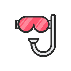 Scuba Diving Vector Icon