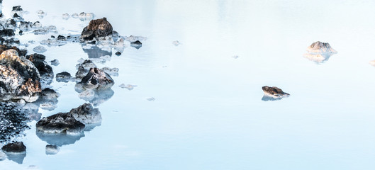 Iceland Blue Lagoon thermal water (close-up shot)
