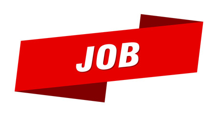 job banner template. job ribbon label sign