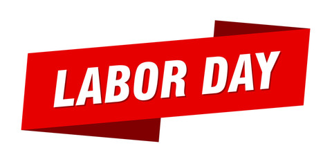 labor day banner template. labor day ribbon label sign