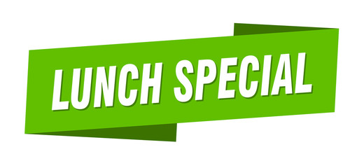 lunch special banner template. lunch special ribbon label sign