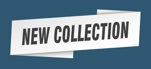 new collection banner template. new collection ribbon label sign