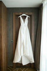 Beautiful lace white wedding dress
