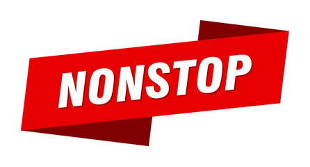 nonstop banner template. nonstop ribbon label sign