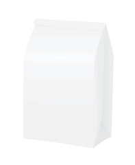 Paper bag template. vector illustration