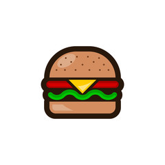 burger vector illustration. food vector illustration