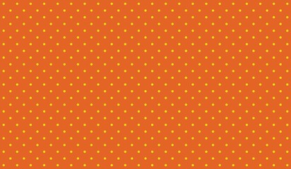 Orange retro background with pop art style and yellow polkadot