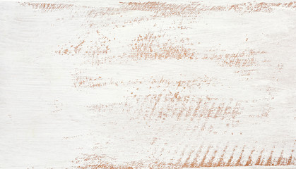 wood texture with shabby white paint, full frame