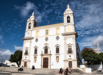 Fototapeta na wymiar Carmo Church (with famous Chapel of Bones) in Faro, Portugal