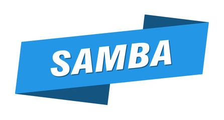 samba banner template. samba ribbon label sign