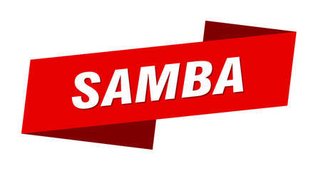 samba banner template. samba ribbon label sign