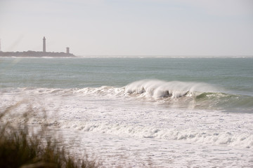 Temp&ecirc;te plage du Lizay Le Bois plage en R&eacute; Ile de R&eacute; Charente Maritime France