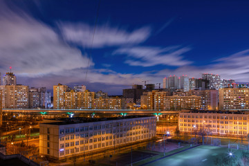 Moscow, Night-time lighting.