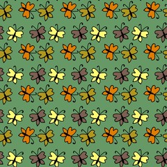 seamless pattern with butterflies 