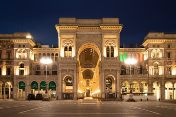 Fototapeta na wymiar Galleria Vittorio Emanuele Milano