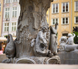 Fountain sea city of Gdansk © panaramka