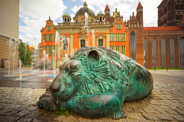 Fountain sea city of Gdansk © panaramka