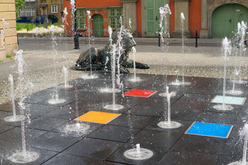 Fountain sea city of Gdansk © panaramka