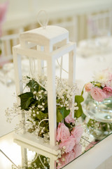 Beautiful floral table decoration for a special occasion