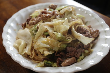 日本のとても美味しい焼きそば