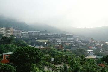 High angle view of the Jiufen area