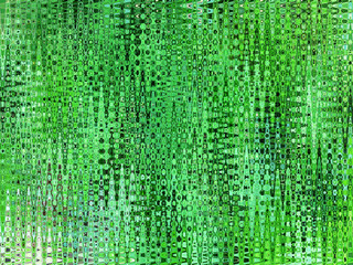 Abstract bright green digital modern impressionist artwork