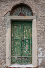 Fototapeta na wymiar Old Weathered Wooden Door