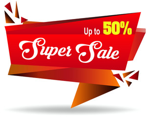 super sale banner vector illustration-vector