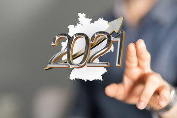 3D map of Germany. Map of Germany land