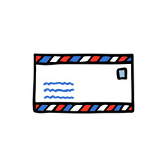 Fototapeta premium mail doodle icon