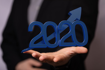 the 2020 business year up goals and  success illustration